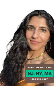 Neha Uberoi, therapist, new jersey, new york, massachusetts